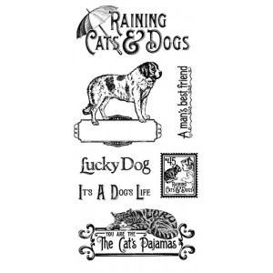 Raining Cats and Dogs - Cling Stamp 1